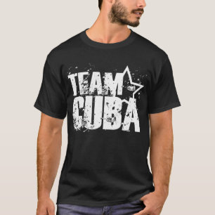 T-shirt noir Team Cuba LIBRE Label Graphic Tee