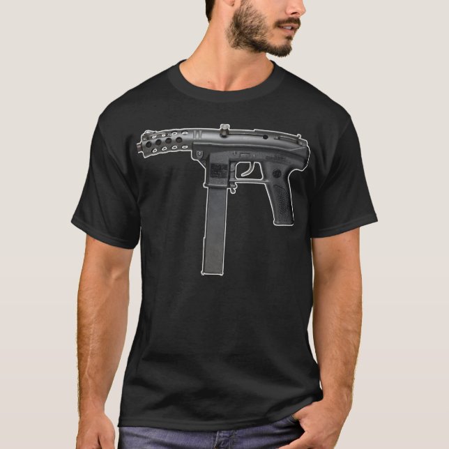 T-shirt Noir TEC9 (Devant)