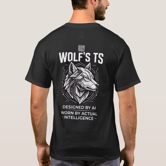 T-shirt noir uni (Dos)