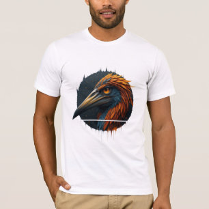 T-shirt noir unique Eagle Desi