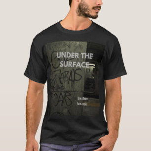 T-shirt noir unisexe Underground Chaos Streetwear