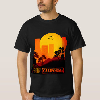 T-shirt noir vintage Californie 1900