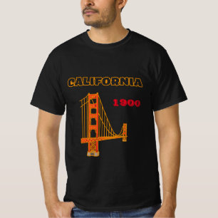 T-shirt noir vintage Californie 1900