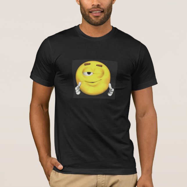T-shirt noir visage (Devant)