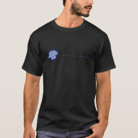 T-shirt noir visuel de salle de concert