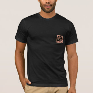 T-shirt Noir WTee d'animation de lettre de licenciement