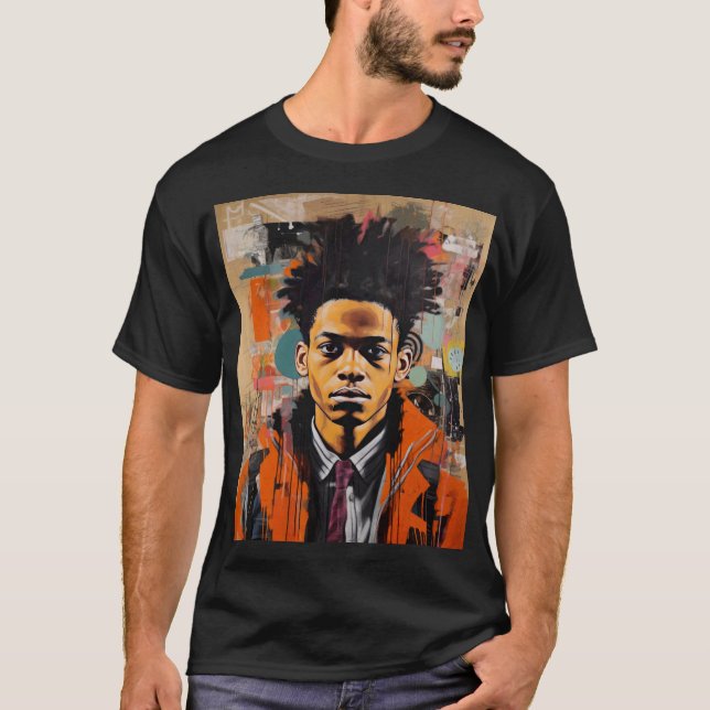 T-shirt noires histoire mois art africain amérique fierté (Devant)
