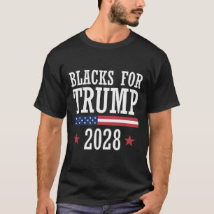 T-shirt Noirs Pour Trump Élection Présidentielle 2028 Répu