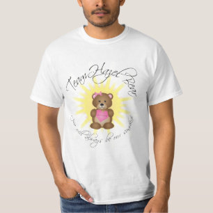 T-shirt noisette d'ours d'équipe (blanc)