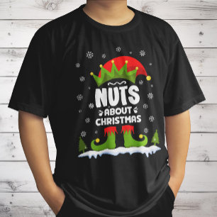 T-shirt Noix À propos de Noël Drôle Noël Jeu de Noël Elf C