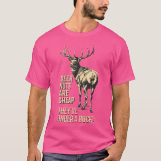 T-shirt Noix De Cerf Sont Bon Marché Elles Sont Sous Un Bu