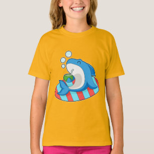 T-shirt Noix de coco d'été de requin