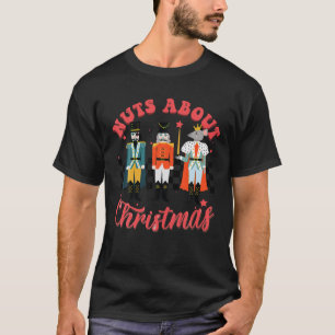 T-shirt Noix de Noël super Retro Rose Noisette
