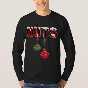 T-shirt Noix de poitrine châtaignes noël Couples noix