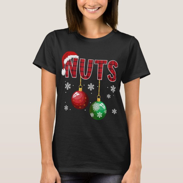 T-shirt Noix de poitrine Drôle Correspondant Châtaignes Co (Devant)