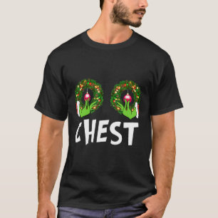 T-shirt Noix de poitrine Noël Amusant Correspondant Couple