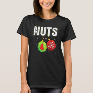 T-shirt Noix de poitrine Noël Correspondances Couple châta