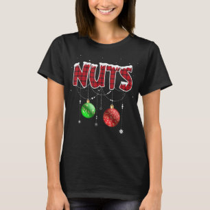 T-shirt Noix de poitrine Noël Correspondant Couple Poitri