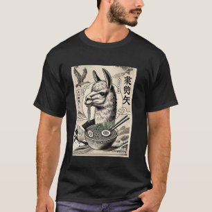 T-shirt Noix japonaises classiques Grotte Art Faune Llama
