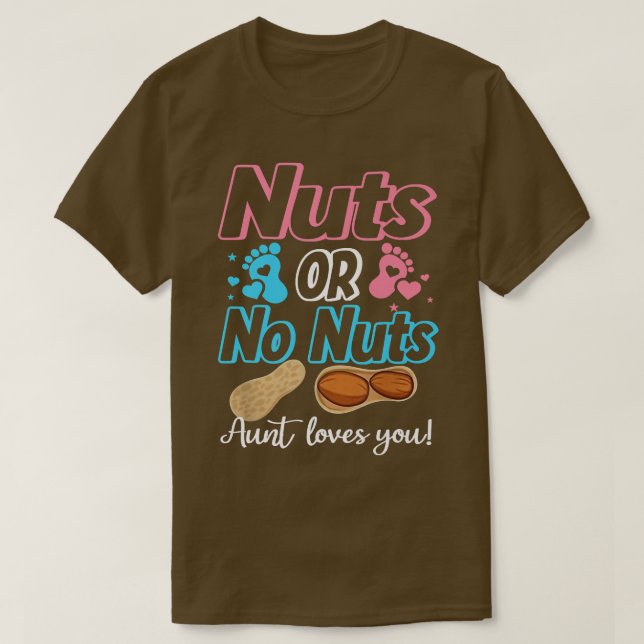 T-shirt Noix ou pas de noix Tante aime votre bébé Genre Ré (Design devant)