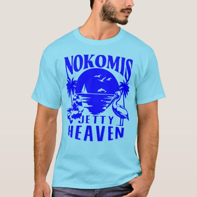 T-shirt Nokomis Beach Floride - Jetty Heaven (Devant)