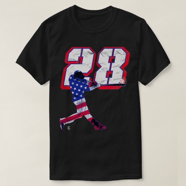 T-shirt Nolan Arenado Drapeau Silhouette Gameday (Design devant)