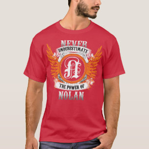 T-shirt Nolan Name Shirt Ne Sous-Estime Jamais Le Pouvoir