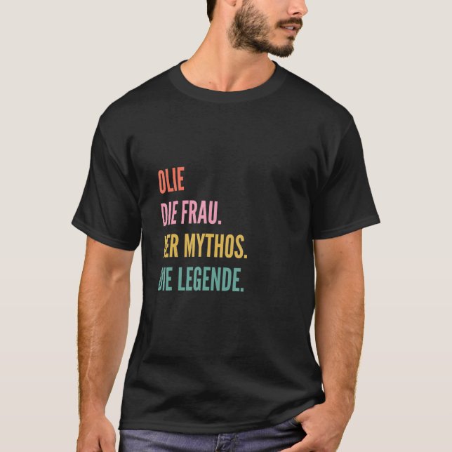 T-shirt Nom allemand Olie (Devant)