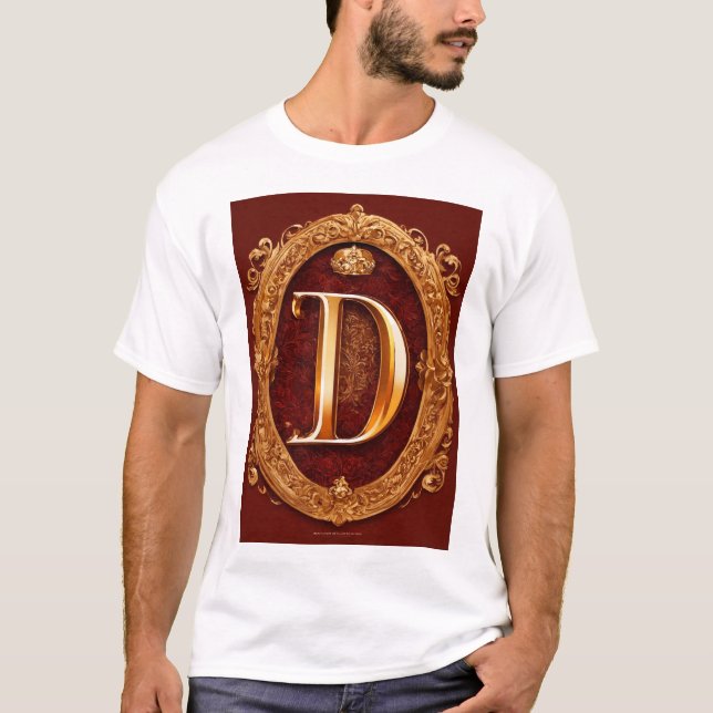 T-shirt Nom alphabétique D (Devant)