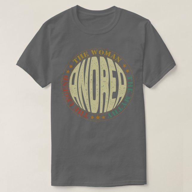 T-shirt nom andrea (Design devant)