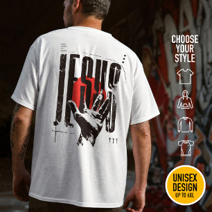 T-shirt Nom avant tout Nom Jésus grunge mode streetwear mo