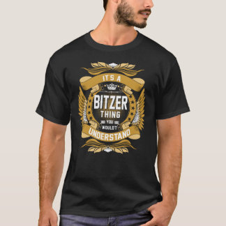 T-shirt Nom BITZER, crête de nom de famille BITZER