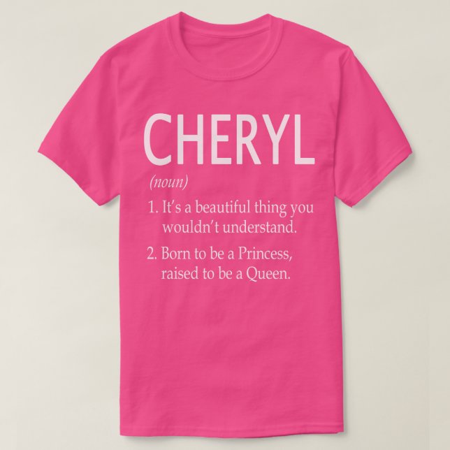 T-shirt Nom Cheryl Don 179 (Design devant)