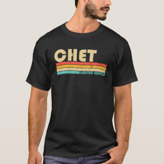 T-shirt Nom CHET Personnalisé Funny Retro Vintage Birthda