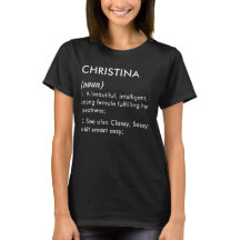 Nom Christina, Nom modifiable, Nom personnalisé