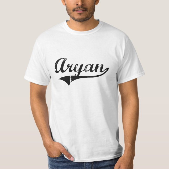 T-shirt Nom classique aryen de style (Devant)