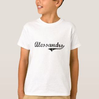 T-shirt Nom classique de style d'Alessandro