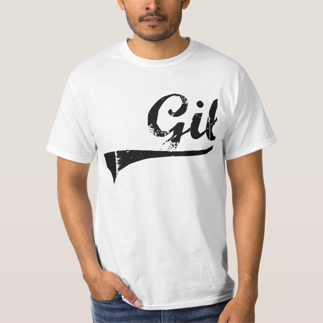 T-shirt Nom classique de style de Gil (Devant)