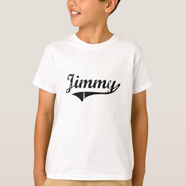 T-shirt Nom classique de style de Jimmy (Devant)