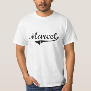 T-shirt Nom classique de style de Marcel