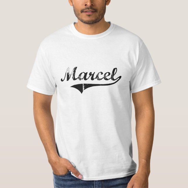 T-shirt Nom classique de style de Marcel (Devant)