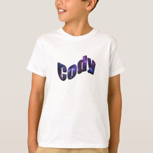 T-shirt Nom Cody de la nébuleuse bleue,