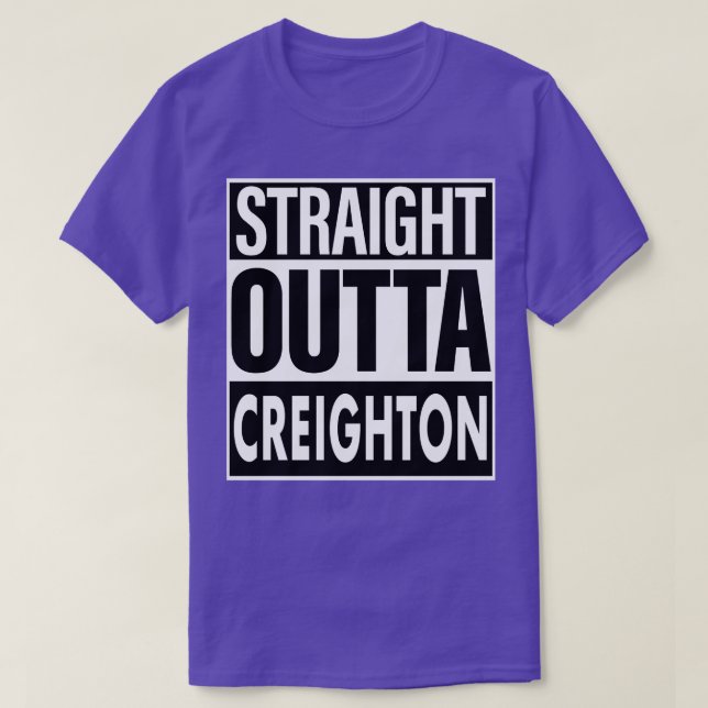 T-shirt Nom Creighton Nom Straight Outta Creighton (Design devant)