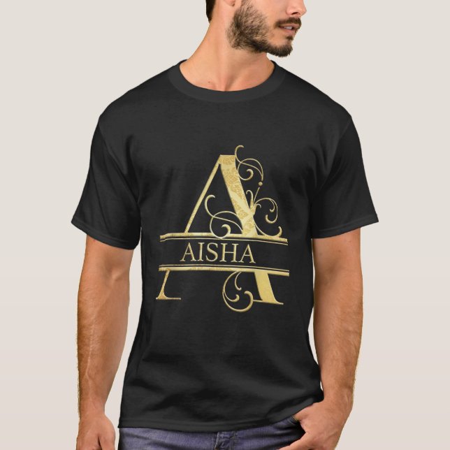 T-shirt Nom d'Aisha (Devant)