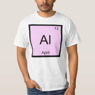 T-shirt Nom d'avril Élément de chimie Tableau périodique
