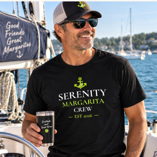 T-shirt Nom de bateau personnalisé Équipage Margarita T na