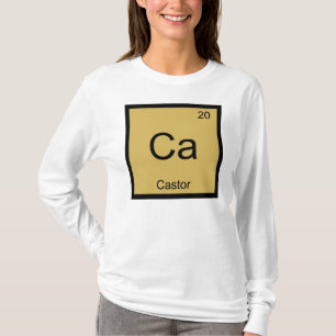 T-shirt Nom de castor Élément chimique Tableau périodique