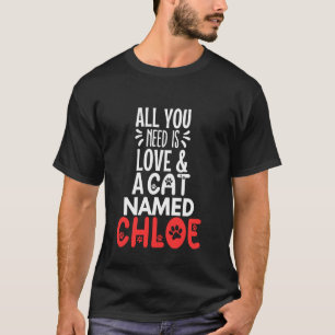 T-shirt Nom de chat Chloé Design - Tout ce dont vous avez