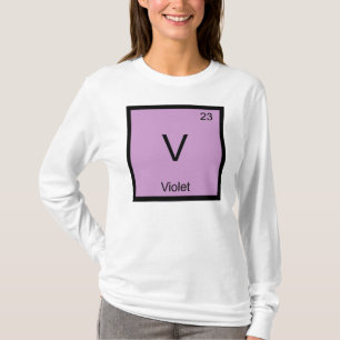 T-shirt Nom de chimie d'élément de tableau périodique de v