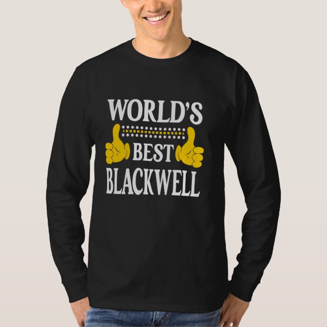 T-shirt Nom de famille Blackwell Nom de famille Meilleur B (Devant)